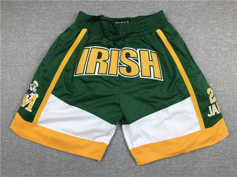 Men NBA James high school Shorts 20216181->more jerseys->NBA Jersey